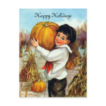 Vintage Pumpkins Postcard