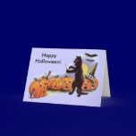 Vintage Pumpkins Singing Card cards