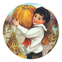 Vintage Pumpkins Stickers by stellerangel Vintage Pumpkins Stickers