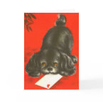 Vintage Puppy card