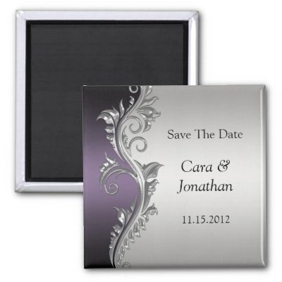 black purple silver wedding decorations