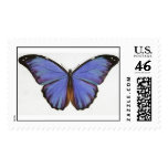 Vintage Purple Blue Butterfly Postage