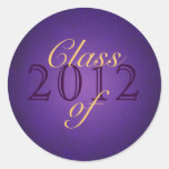 Vintage Purple Class of Graduation Sticker