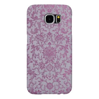 Vintage Purple Floral Pattern Samsung Galaxy S6 Cases