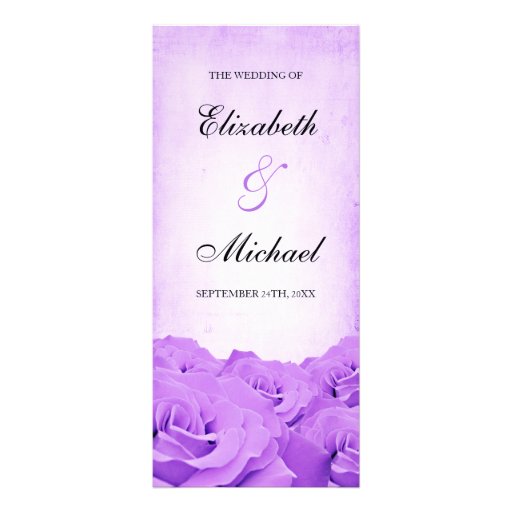 Lavender Wedding Programs