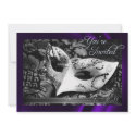 Vintage Purple Silk Masquerade Ball Invitation