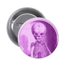 Vintage Purple Skeleton Pins