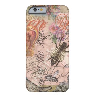 Vintage Queen Bee Beautiful Girly Collage iPhone 6 Case