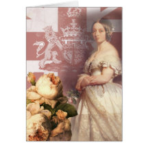 Vintage Queen Victoria Happy Birthday Card