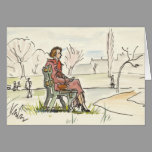 Vintage Quiet Moment Notecard cards