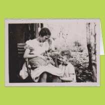 Vintage Rabbit Note Card cards