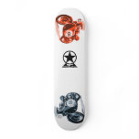 Vintage Racing Motorcycle Skateboard