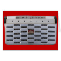 Vintage Radio Blank Card