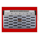 Vintage Radio Blank Card