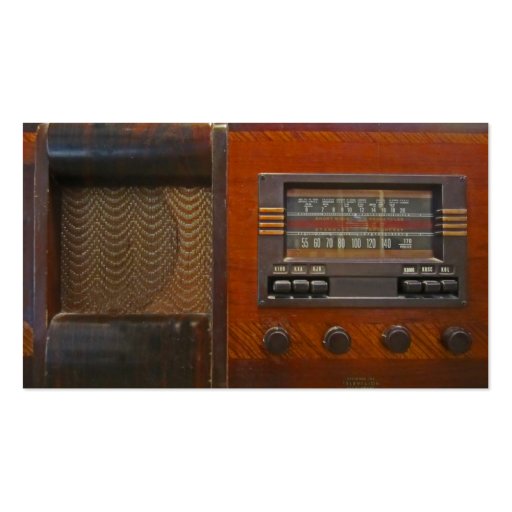 Vintage Radio Business Card Templates (front side)