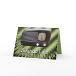 Vintage Radio-customize any occasion Greeting Card