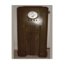 Vintage Radio Photograph postcards