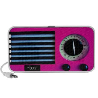 Vintage Radio - Pink zazzle_doodle