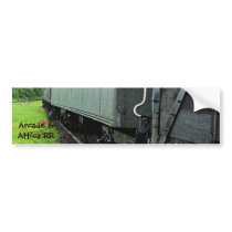 Vintage Railcars (Lettering) Bumper Sticker bumper stickers by nedell Vintage Railcars (Lettering) Bumper Sticker bumper stickers