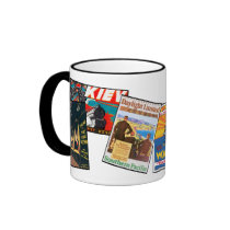 Vintage Railroad Posters Mug