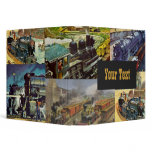 Vintage Railroad Trains binders