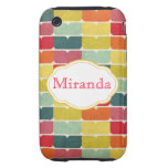 Vintage Rainbow Petal Pattern iPhone3G casemate cases
