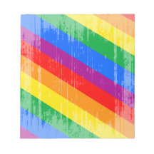Vintage Rainbow Stripes Memo Note Pads