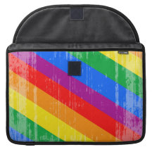 Vintage Rainbow Stripes Sleeve For MacBooks