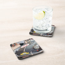 Vintage Rally Car Beverage Coasters