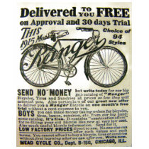 "Vintage Ranger Bicycle Ad" Men's T-Shirt by susanbergstrom444 "Vintage Ranger Bicycle Ad" Men's T-Shirt
