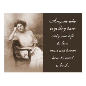 Vintage Reader Photography Post Card
