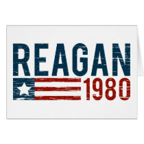 Vintage Reagan 1980 Greeting Card