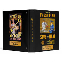 "Vintage Recipes (Patriotic) - Customizable" Vinyl Binders