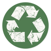 Vintage Recycle Sign stickers