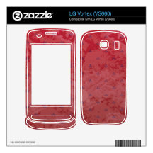 Vintage Red and White Decals For The LG Vortex