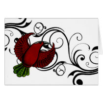 Vintage Red Bird cards by myhome71 Vintage Red Bird cards