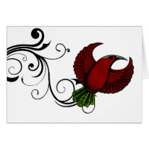Vintage Red Bird cards by myhome71 Vintage Red Bird cards