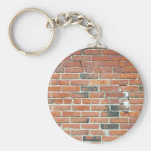 Vintage Red Brick Wall Texture Keychain