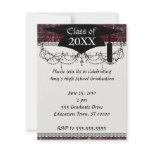 vintage red chandelier vintage writing custom invitation