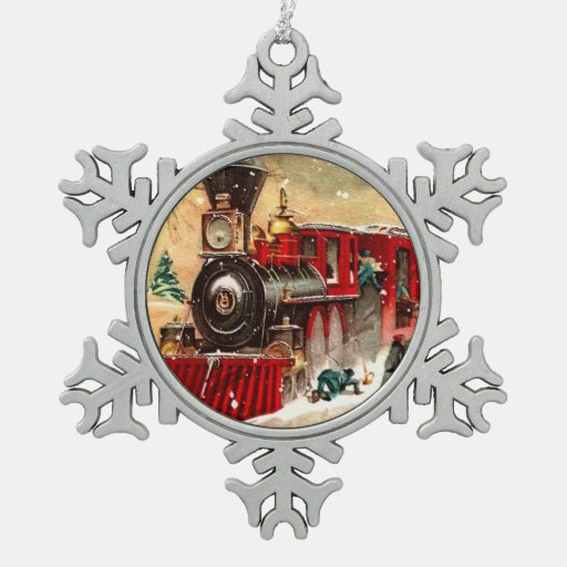 vintage red christmas train engine ornaments zazzle vintage red christmas train engine ornaments zazzle