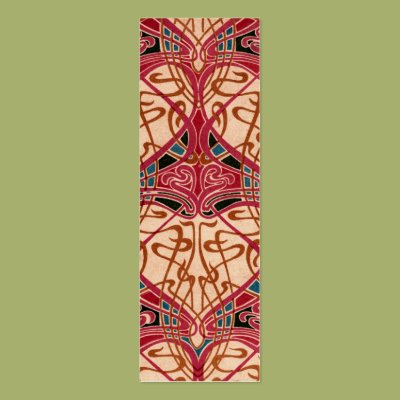 Vintage Red Design Bookmark Business Card Template Zazzle_profilecard