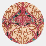 Vintage Red Design Stickers