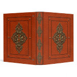 Vintage Red Leather Binder