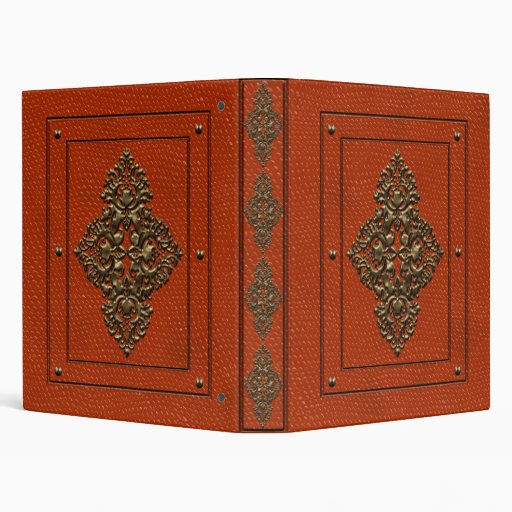 Vintage Red Leather Binder Zazzle