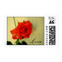 Vintage Red Rose Love Wedding Postage postage by indolilly Vintage Red Rose Love Wedding Postage postage