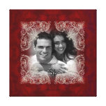 Vintage Red Rose Photo Print Gallery Wrap Canvas