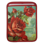 Vintage Red Roses Sleeves For iPads
