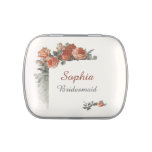 Vintage Red Roses Wedding Favor Candy Tin at Zazzle
