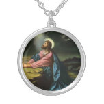 Vintage Religion, Jesus Christ Praying, Gethsemane Personalized Necklace