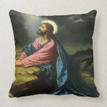 Vintage Religion, Jesus Christ Praying, Gethsemane Pillows